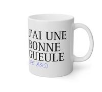 Mug J'ai une bonne gueule (de bois) idée cadeau humour drôle Couleur White, Taille 11oz