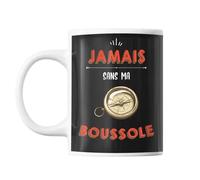 Mug Jamais Sans Ma Boussole Tasse Cadeau Personnalisé