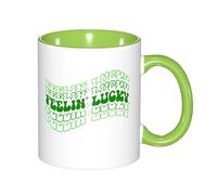 Mug Je Me Sens Chanceux pour La Saint-Patrick (Vert 1) Drôle Usage Domestique Tasses À Café Rigolo Fun Souvenir Tasse en Céramique 11Oz
