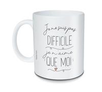 Mug Je ne suis pas difficile, je n’aime que moi