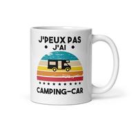 Mug je peux pas j'ai camping car vintage retro sunset tasse camping car retraité humour