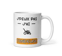 Mug je peux pas j'ai tondeuse jardinier humour tasse tondeuse