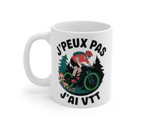 Mug Je Peux Pas, J'Ai VTT - idée Cadeau Parfait pour Les Passionnés de Vélo Tout Terrain et Cyclistes Mug Size 11oz