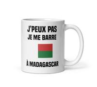 Mug je peux pas je me barre à Madagascar humour voyage tasse Madagascar drôle vacances