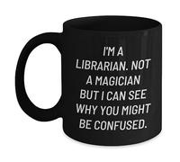 Mug Je Suis Bibliothécaire, Mais Je Comprends Pourquoi Tasses 330Ml | Tasse à Café Personnalisable Élégant Tasse à Cappuccino pour Anniversaire Pause café Travail
