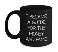 Mug Je Suis Devenu Guide Pour L'Argent Et La Gloire. Mug Cadeau 330Ml | Tasse à Café Porcelaine Élégant Tasse à Cappuccino pour Bureau Amis Cuisine