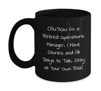 Mug Je Suis Un Directeur Des Opérations À La Retraite Tasse À Café 330Ml | Gobelet Personnalisable Grande Tasses Ã Expresso pour Bureau Cuisine Travail