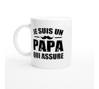 Mug Je Suis un Papa qui Assure - Tasse Cadeau Papa - Idée Cadeau Fête des Pères - Mug Original Famille