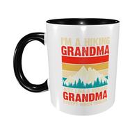 Mug Je suis Une Grand-Mère Randonneuse Drôle Cadeau d'anniversaire Tasses À Café Pratiques Saint Valentin Tasse en Céramique 11Oz