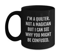 Mug Je Suis Une Quilteuse, Mais Je Comprends Pourquoi Mug À Café 330Ml | Gobelet Personnalisable Praticité Tasses à Thé pour Bureau Noël Amoureux