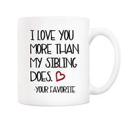Mug Je t'aime plus que mon frère/ma sœur Tasse Lait 330ml
