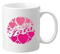 Mug Je t'aime Tata - Cadeau pour Noël, Anniversaire, Naissance, Baptême