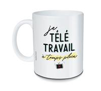 Mug Je télétravail à temps plein