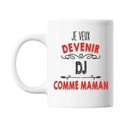 Mug Je Veux Devenir Dj Comme Maman Tasse Cadeau Personnalisé