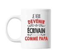 Mug Je Veux Devenir Écrivain Comme Papa Tasse Cadeau Personnalisé