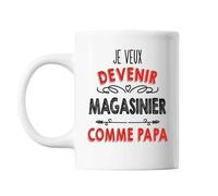 Mug Je Veux Devenir Magasinier Comme Papa Tasse Cadeau Personnalisé