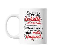Mug Je Veux Une Levrette D'amour. C'est Comme Une Lettre D'amour Mais Avec Des Mots Qui Claquent. Tasse Citation Amour