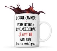 Mug Jeannette Ça N'existe Pas Tasse Cadeau Prénom Surnom Nom De Famille Anniversaire Noël