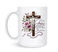Mug Jésus, Il Y A Juste 330Ml Tasses Avec Poignée Porcelaine Tasse Pour Thé Femme Ami