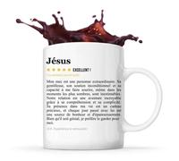 Mug - Jésus - Tasse Couple - Céramique - Blanc - Design Contemporain