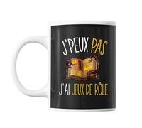 Mug Jeux De Rôle J'peux Pas Noir Tasse Cadeau Personnalisé