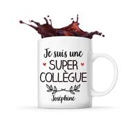 Mug Joséphine Une Super Collègue Tasse Cadeau Prénom Nom De Famille Travail Métier Départ Retraite Collègue
