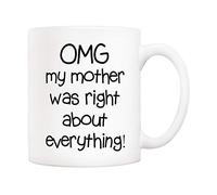 Mug Jour S OMG Mon Dieu j'avais raison à Tasse Lait | Tasses À Café Colorée Tasse en céramique pour Collègue Bureau Homme