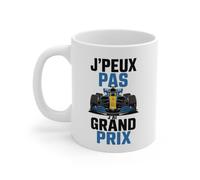 Mug « J'peux Pas J'ai Grand Prix » - Cadeau Parfait pour Fans de Formule 1 et Courses Automobiles