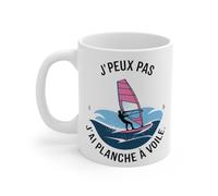 Mug J'Peux Pas J'Ai Planche à Voile - Cadeau pour Amateurs de Sports Nautiques Mug Size 11oz