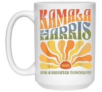 Mug Kamala Harris 2024 - Tasse Kamala For President - Tasse esthétique bohème - Tasse pour élection 2024 - Tasse Harris For President - Tasse Vote Joe Not The Psycho - Tasse Madame Président 445 ml