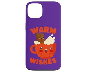 Mug Kawaii Hot Chocolate Warm Wishes Coque pour iPhone 13