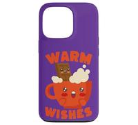 Mug Kawaii Hot Chocolate Warm Wishes Coque pour iPhone 13 Pro