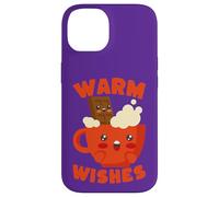 Mug Kawaii Hot Chocolate Warm Wishes Coque pour iPhone 14