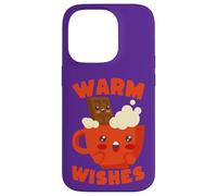 Mug Kawaii Hot Chocolate Warm Wishes Coque pour iPhone 14 Pro