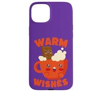 Mug Kawaii Hot Chocolate Warm Wishes Coque pour iPhone 15 Plus