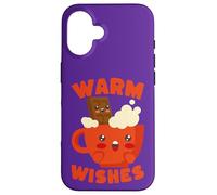 Mug Kawaii Hot Chocolate Warm Wishes Coque pour iPhone 16