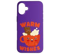 Mug Kawaii Hot Chocolate Warm Wishes Coque pour iPhone 16 Plus