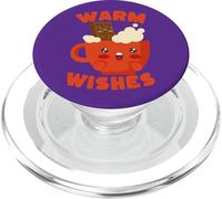 Mug Kawaii Hot Chocolate Warm Wishes PopSockets PopGrip pour MagSafe