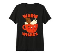 Mug Kawaii Hot Chocolate Warm Wishes T-Shirt Haut de Gamme