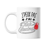 Mug Kick boxing j'peux pas Blanc