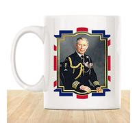 Mug King Charles III - Mug Royal King Charles III - Mug 2022 | King Charles United Kingdom Drapeau pour féliciter la nouvelle tasse King Charles III, 11 oz