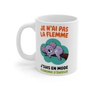 Mug Koala Animal Je n'ai Pas la Flemme, j'suis en Mode Économie d'Énergie - Cadeau Amusant pour Paresseux Mug Size 11oz