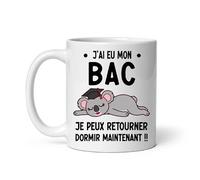 Mug koala dormir Réussite Baccalauréat diplôme bachelière Lycée BAC Tasse