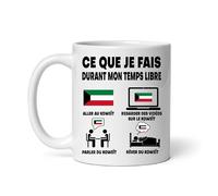Mug Koweït ce que je fais durant mon temps libre Tasse humour voyage