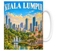 Mug Kuala Lumpur - Le Confluent Boueux - Céramique 330 ml