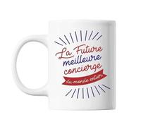 Mug La Future Meilleure Concierge Du Monde Entier Tasse Cadeau Personnalisé