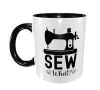 Mug La Vie Est Un Point De Suture Drôle Saint Valentin Tasses À Café avec Poignée Cadeau d'anniversaire Tasse en Céramique 11Oz