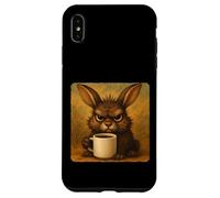Mug Lapin Grumpy Coffee Morning Humour Wildlife Tired Coque pour iPhone XS Max