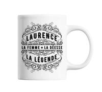 Mug - Laurence - Déesse Légende - Céramique - Blanc - 325 Ml