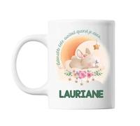 Mug Lauriane Adorable Bébé Quand Je Dors Lapin Tasse Cadeau Bébé Enfant